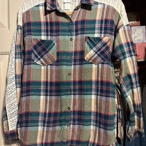 Daytrip Multicolor Plaid Button Down Shirt